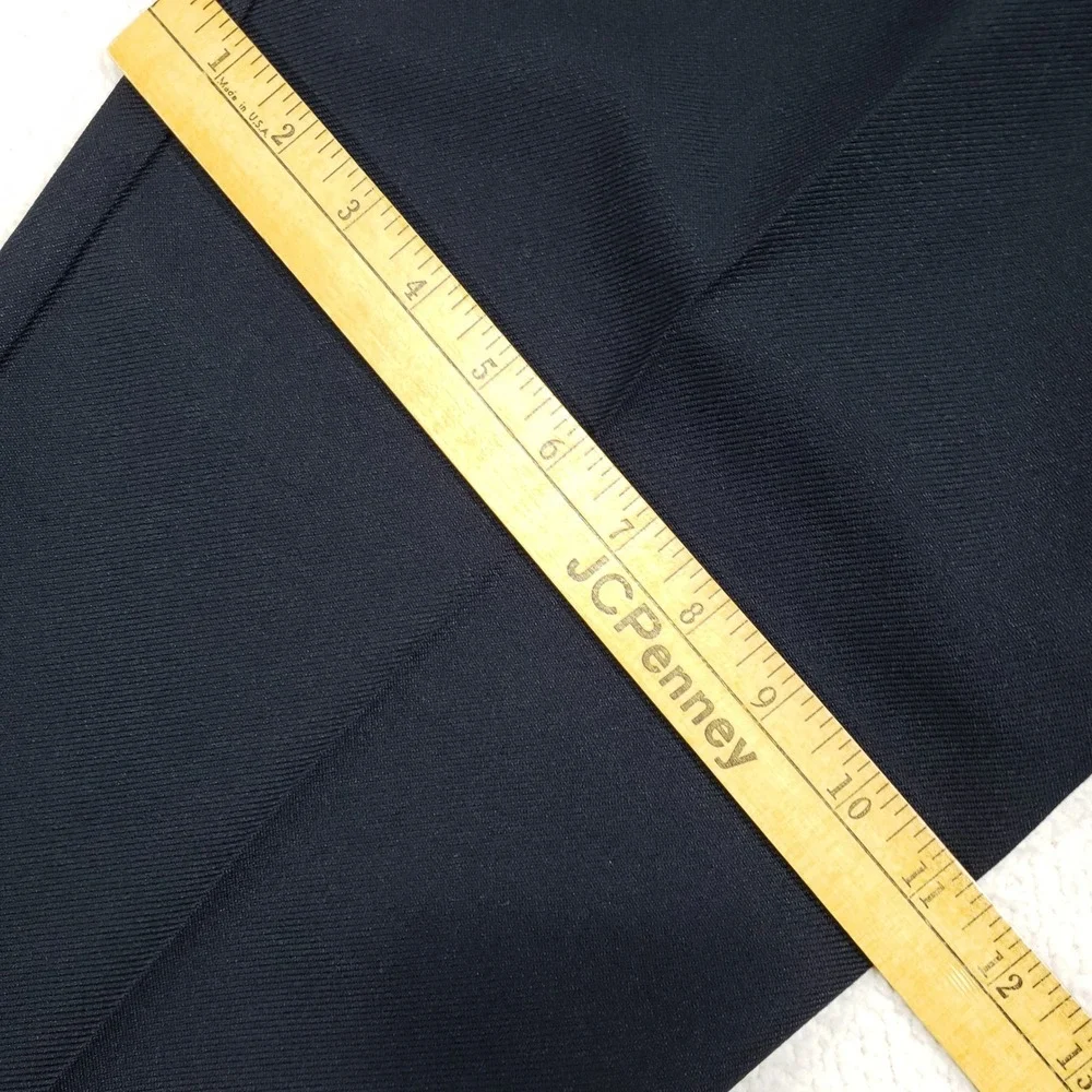 Vintage 70's Levi's 517 Boot Cut Pants Men W38 L30 Navy Blue Polyester Sta-Prest